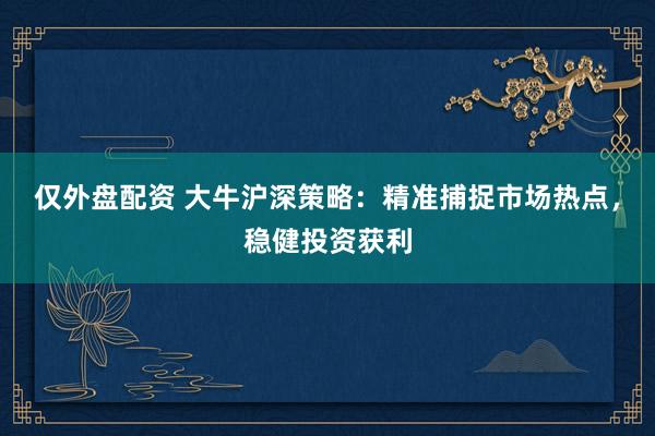 仅外盘配资 大牛沪深策略：精准捕捉市场热点，稳健投资获利