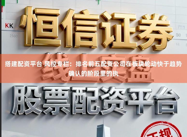 搭建配资平台 风控专栏：排名前五配资公司在板块轮动快于趋势确认的阶段里的执